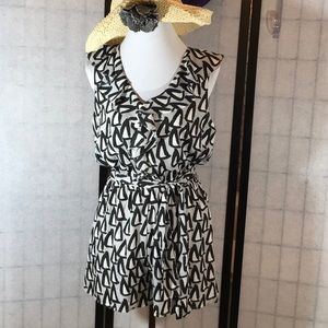 BCBGeneration Black/Gray romper